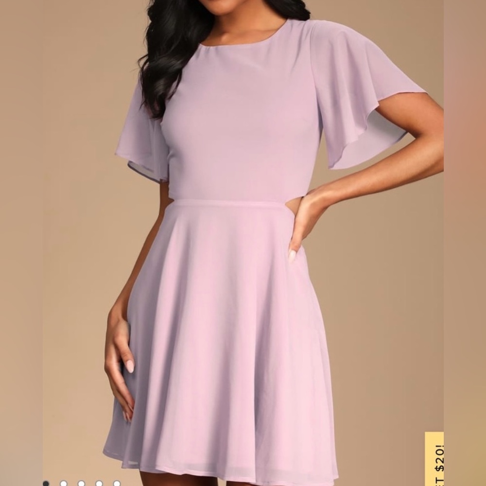 Lilac Mini Dress
